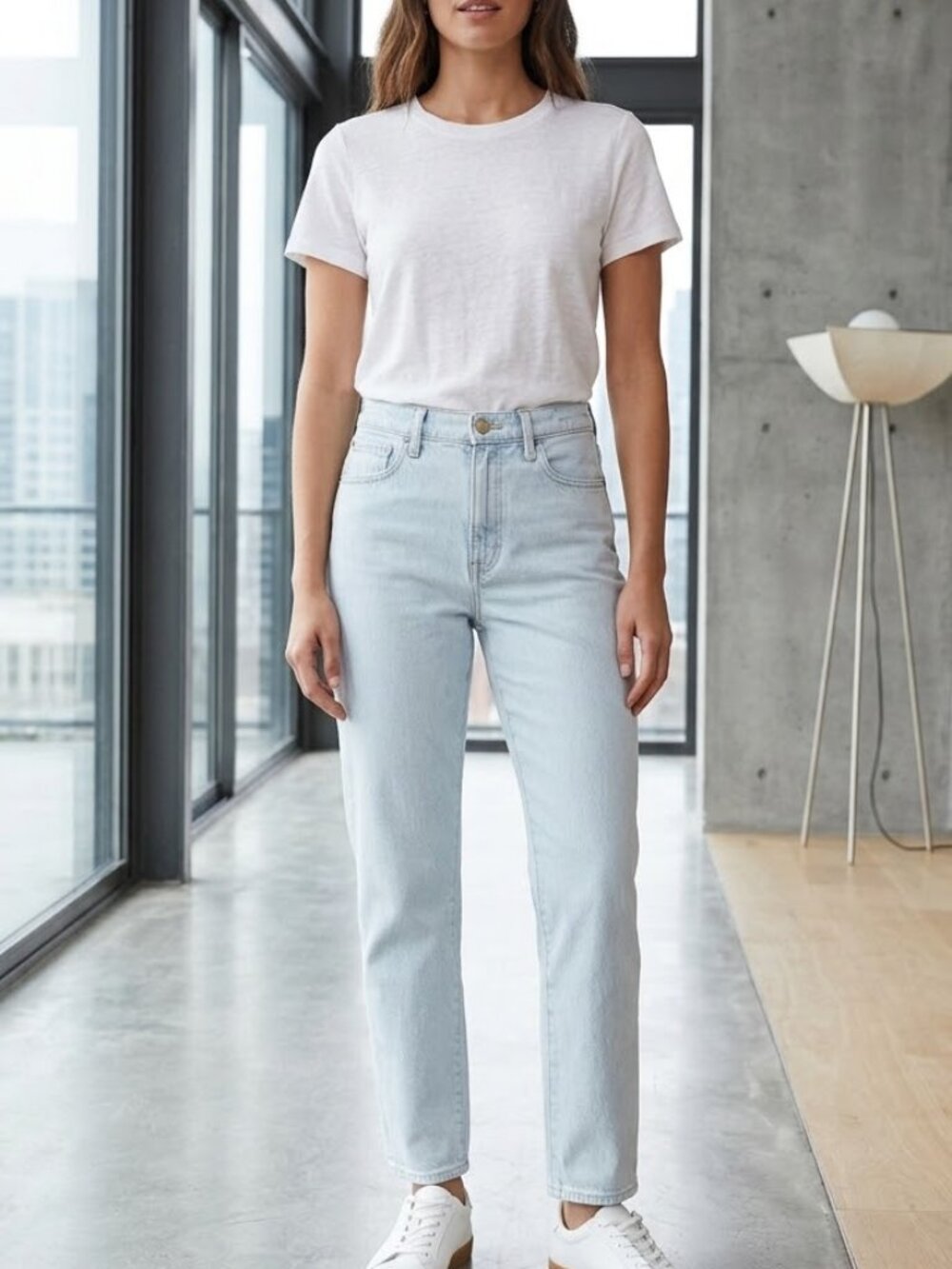 Madewell The Perfect Vintage Jean Light Wash Sz 30 High Rise Tapered Mom Jean